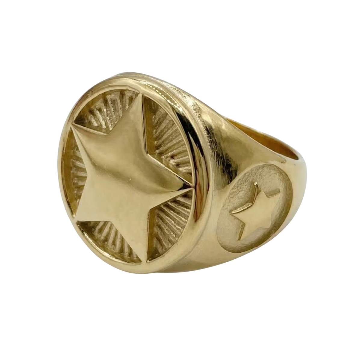 Anel Rockstar Mercati - Dourado