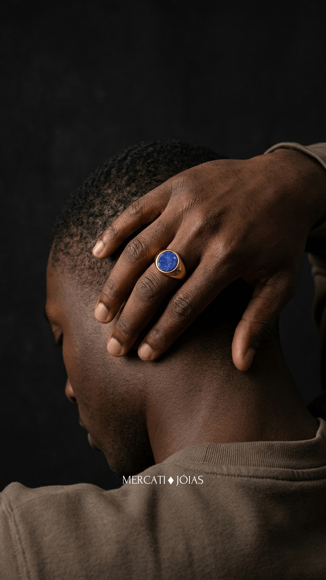 Anel Masculino Aegis Azul