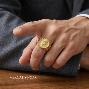 Anel Cezar Mercati - Dourado