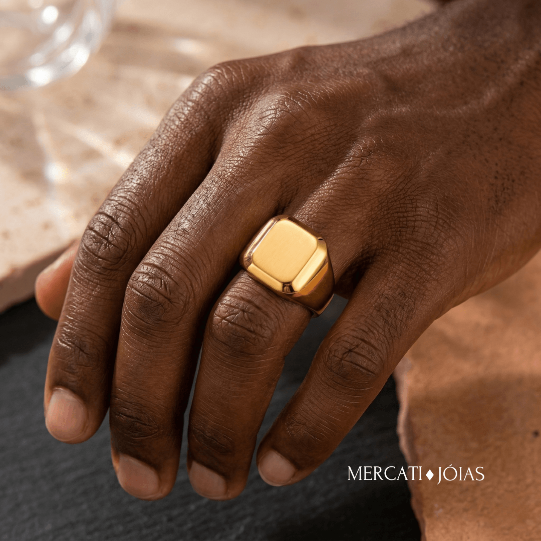 Anel Legado Mercati Joias - Dourado