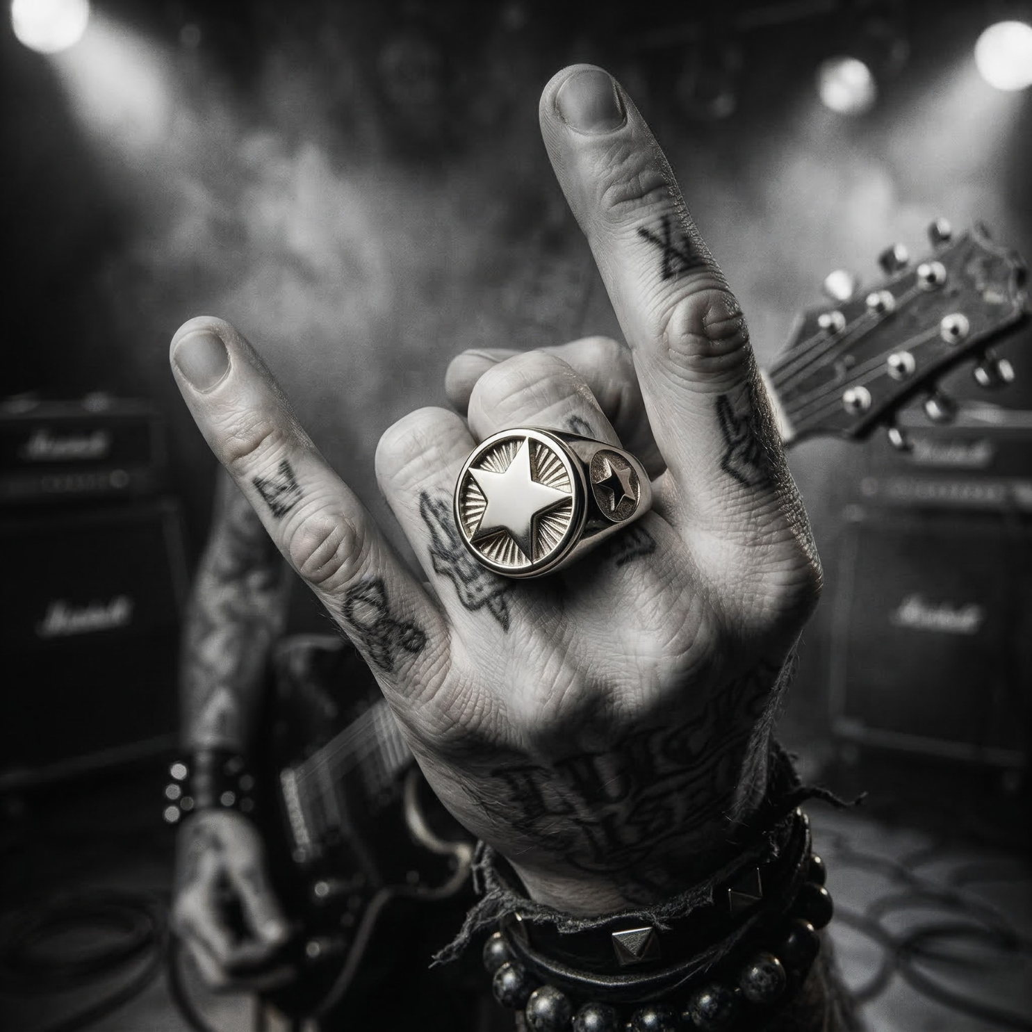 Anel Rockstar Mercati - Dourado