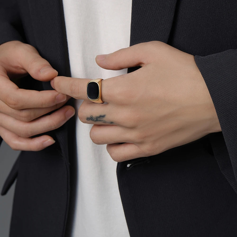 Anel Masculino Nexo Preto