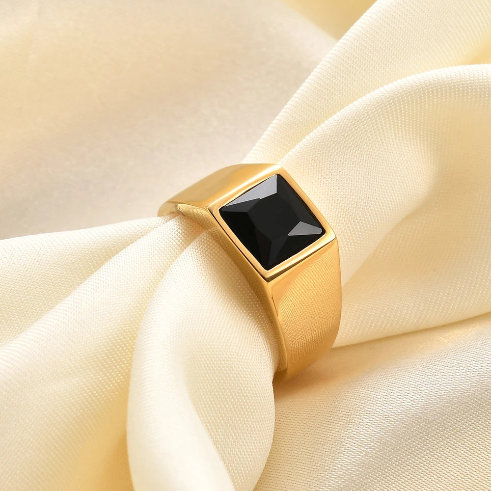 Anel Masculino Aurora Preto
