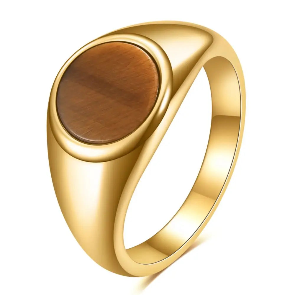 Anel Masculino Aegis Marrom