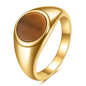 Anel Masculino Aegis Marrom